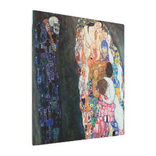 Death and Life   Gustav Klimt   Metal Print