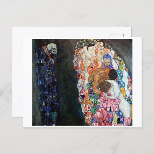 Death and Life  Gustav Klimt  Postcard