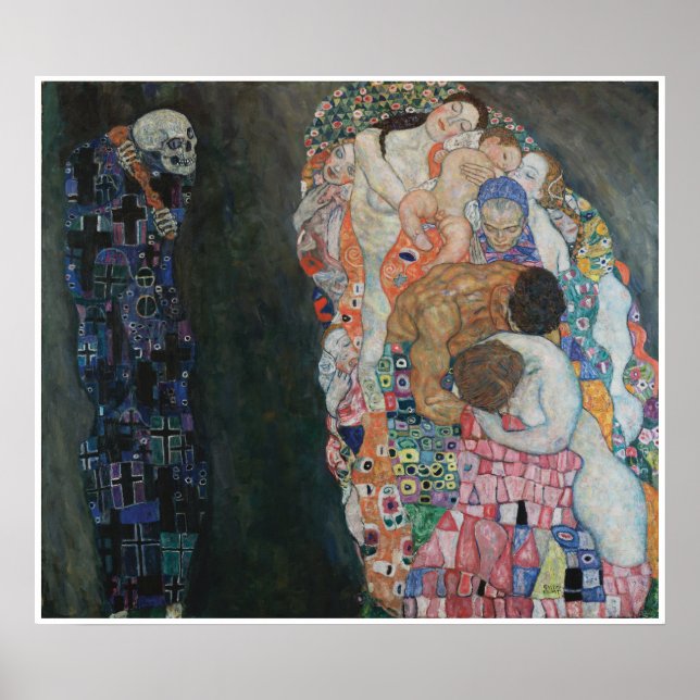 Death and Life Gustav Klimt Poster (Front)