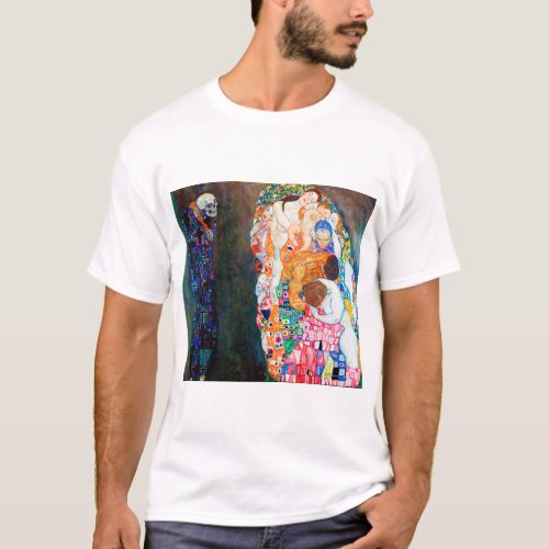 Death and Life Gustav Klimt T_Shirt