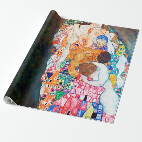 Death and Life Gustav Klimt Wrapping Paper