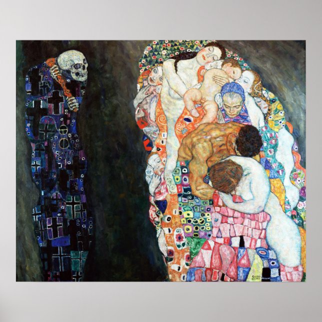 Death And Life painting by Gustav Klimt (1908) Poster (Front)