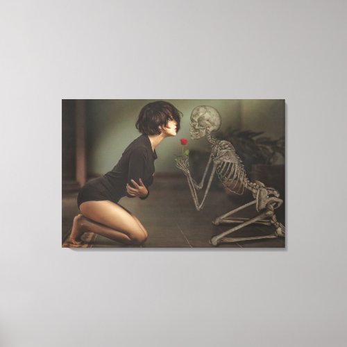 Death and the Maiden Canvas Print