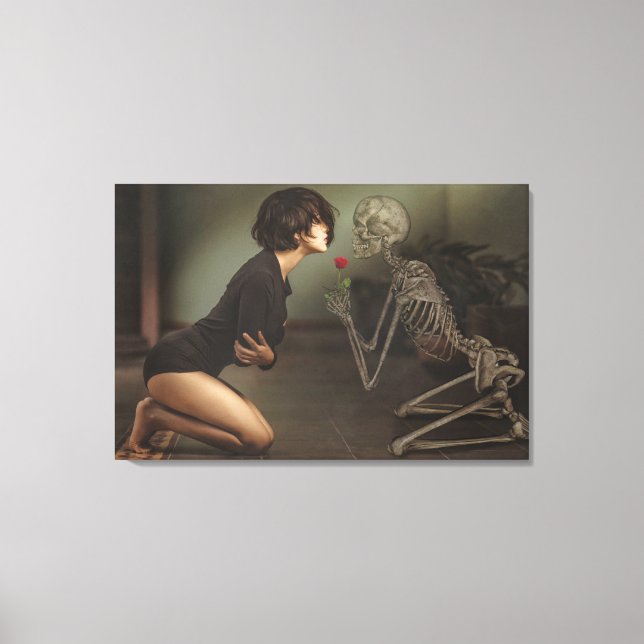 Death and the Maiden Canvas Print (Front)