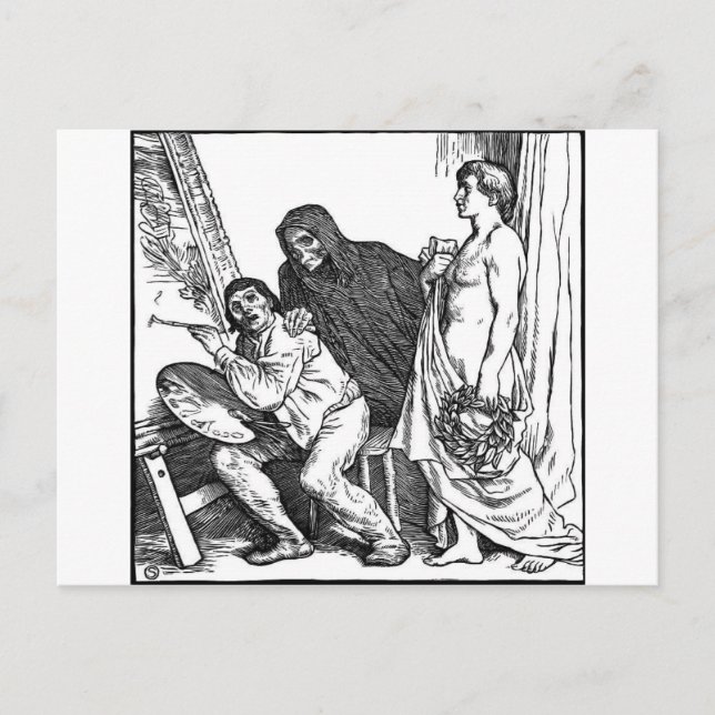 Death and the Painter postcard (Front)