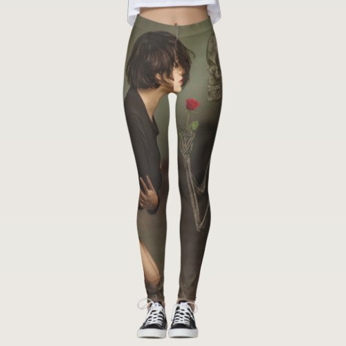 Death and the Young Woman Leggings