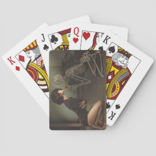 Death and the Young Woman Poker Cards