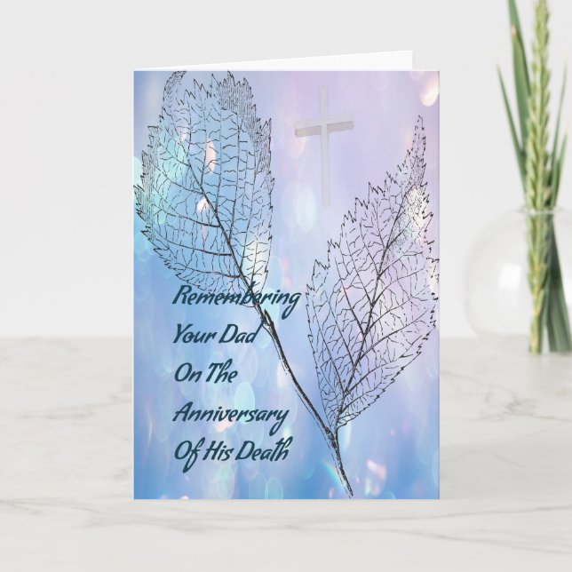 Death Anniversary Card for Dad (Front)