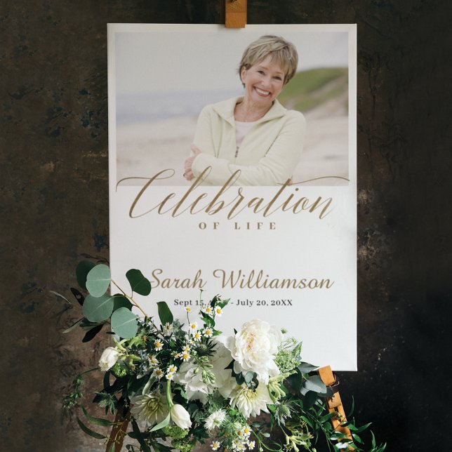 Death Anniversary Celebration of Life Photo Memory Foam Board (Creator Uploaded)