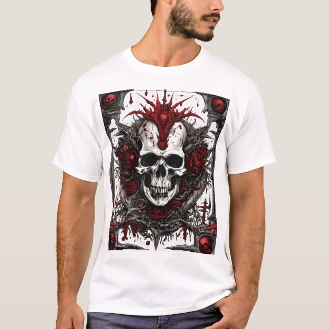 Death Before Death – Dark Skull Gothic Death Metal T-Shirt (Front)