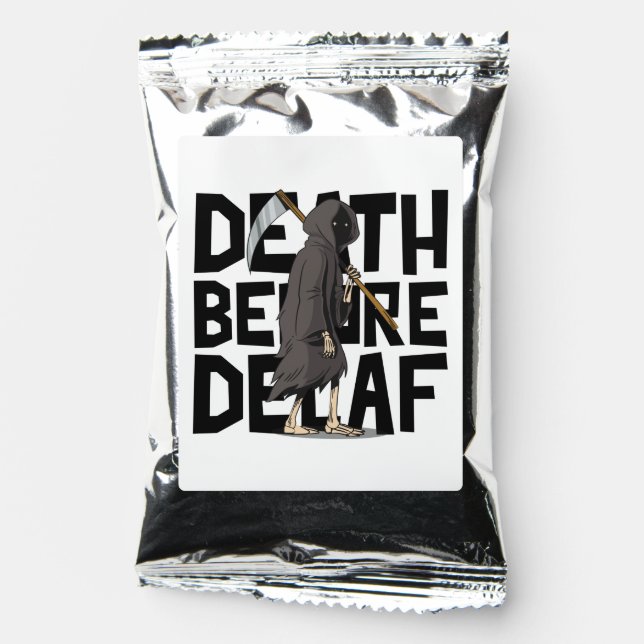 Death Before Decaf Coffee Drink Mix (Front)
