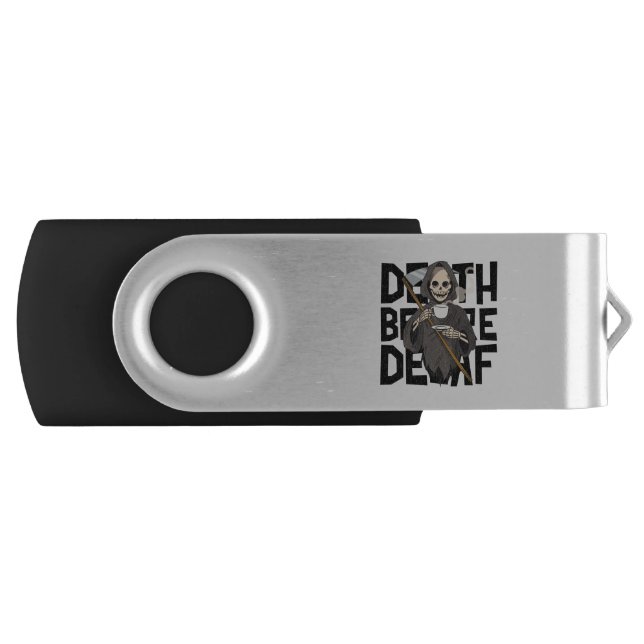 Death Before Decaf Flash Drive (Front)