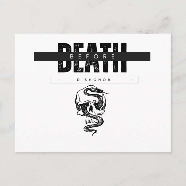 Death Before Dishonor card  (Front)