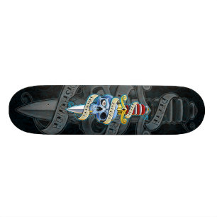 Death Before Dishonor Knife Design Skateboard