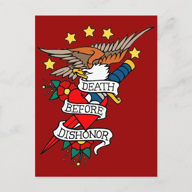 Death Before Dishonor Postcard (Front)