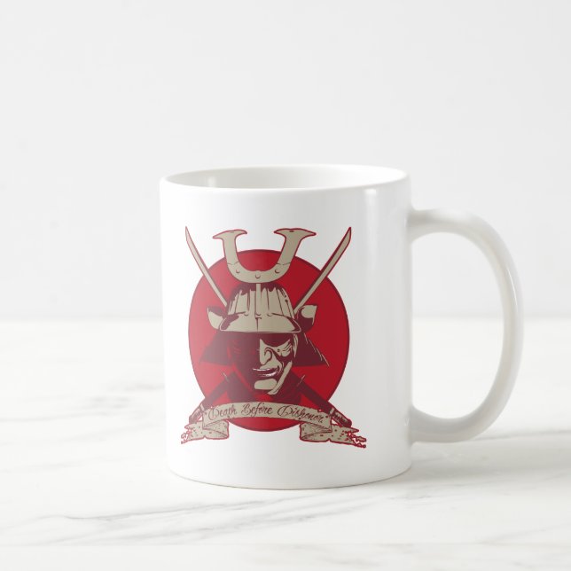 Death Before Dishonor Samurai Coffee Mug (Right)
