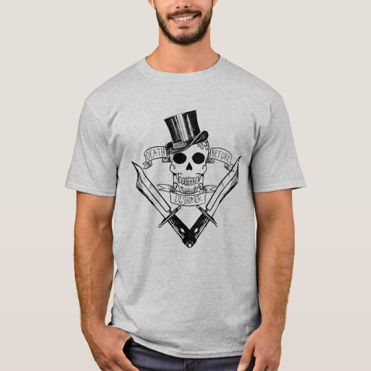 Death Before Dishonor T Black Design T-Shirt | Zazzle.com