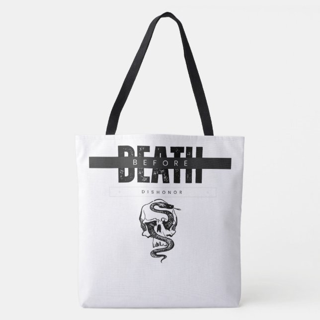 Death Before Dishonor Tote Bag (Front)