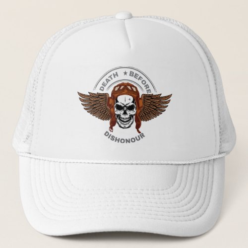 Death Before Dishonour Graphic Logo Design Trucker Hat