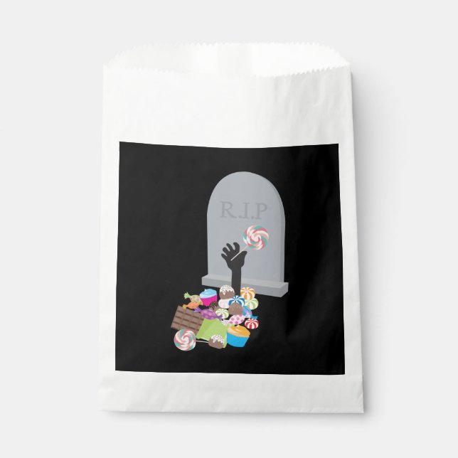 Death by Candy Halloween Design Favor Bag (Front)