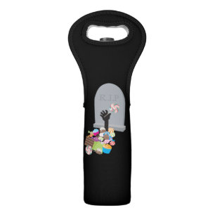 Death by Candy Halloween Design Wine Bag