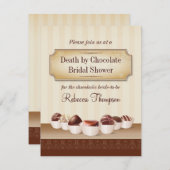 Death by Chocolate Bridal Shower Invitation (Front/Back)