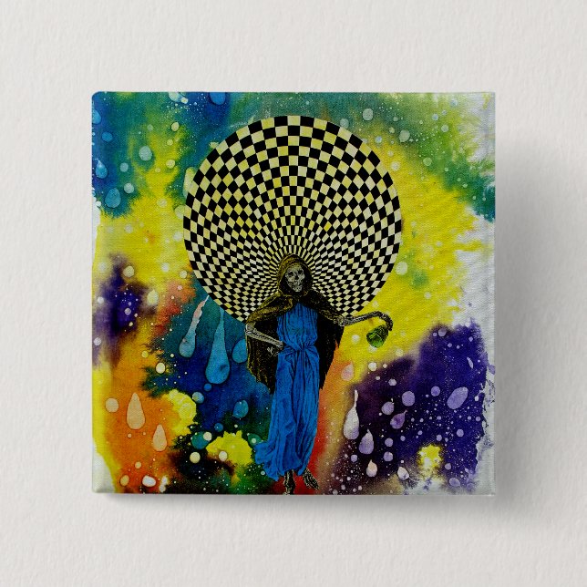 Death by Michael Moffa Button (Front)