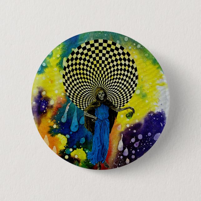 Death by Michael Moffa Button (Front)