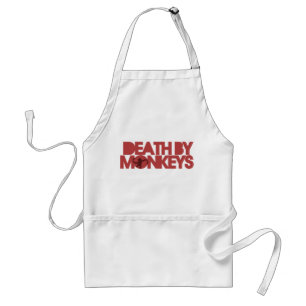 Death by Monkeys Adult Apron