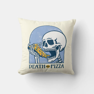 Death by Pizza Throw Pillow