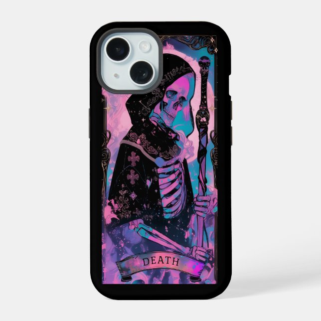 Death Card Tarot Card Witchy Vibes iPhone case (Back)
