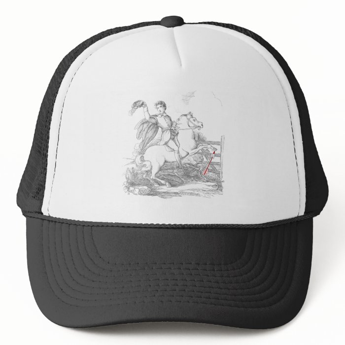 Death Causes a Fatal Riding Accident Trucker Hats by Gothical