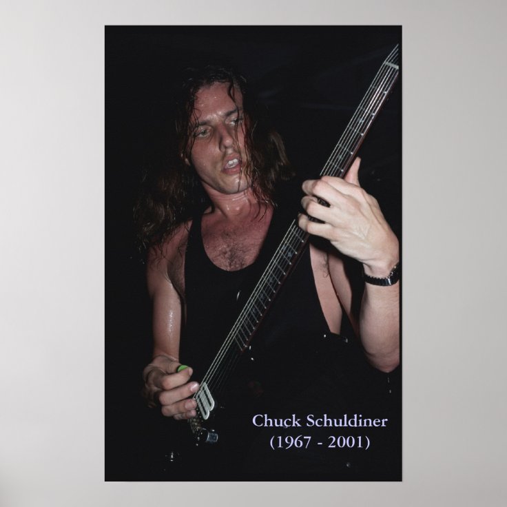 DEATH Chuck Schuldiner (1967 - 2001) poster | Zazzle