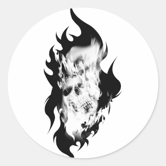 DEATH CLASSIC ROUND STICKER