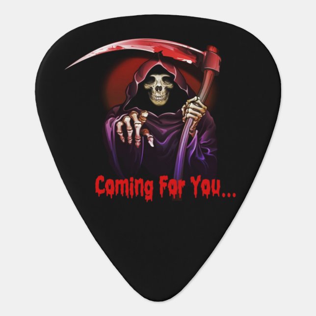 Death Coming For You Guitar Pick (Front)