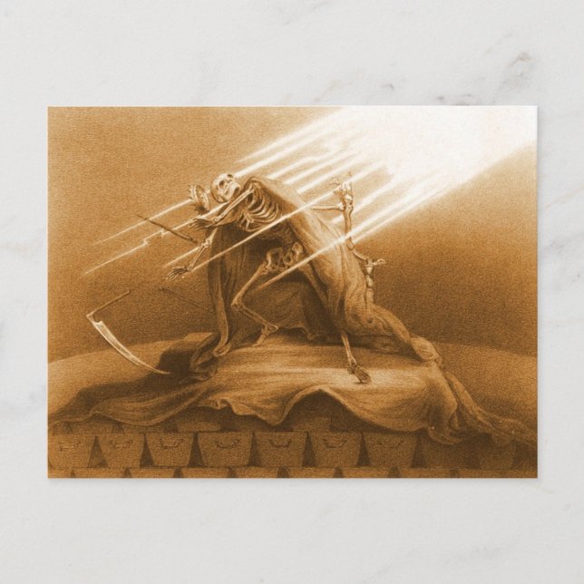 Death Conquered postcard (Front)