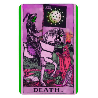 Death Coronavirus Tarot Card Magnet