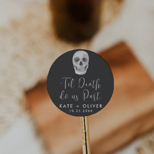 Death Do Us Part Classic Round Sticker