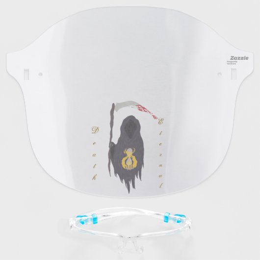 Death Eternal Face Shield (Front w/Glasses)