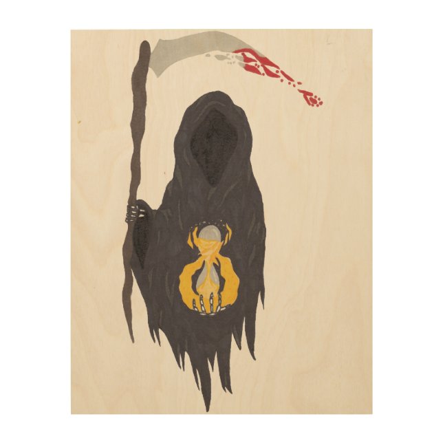 Death Eternal Wood Wall Art (Front)