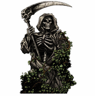 Death - Evil Skeleton Grim Reaper with Scythe Statuette
