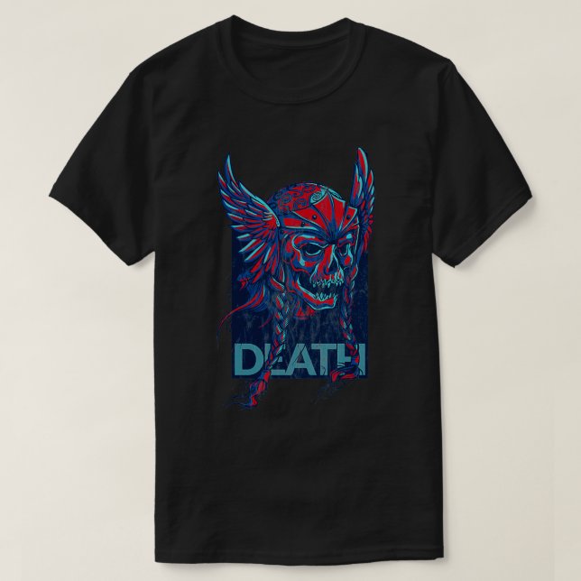 DEATH EVIL VIKING SKULL DEVIL 1 T-Shirt (Design Front)