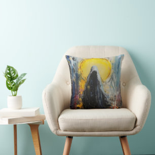 Death Expressionism Throw Pillow