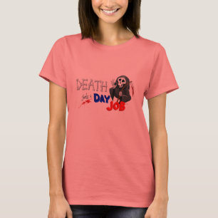 Death Finds a Day Job Original Cartoon T-Shirt