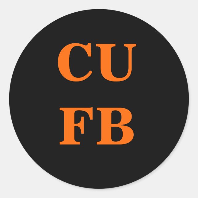 Death for FB Classic Round Sticker (Front)