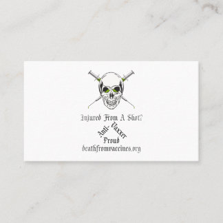 Death From Vaccines Standard Business Card