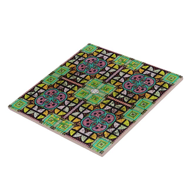 "Death Game" Ceramic Tile (Side)