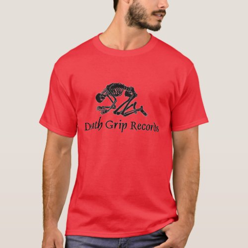 Death Grip Records Red T_Shirt
