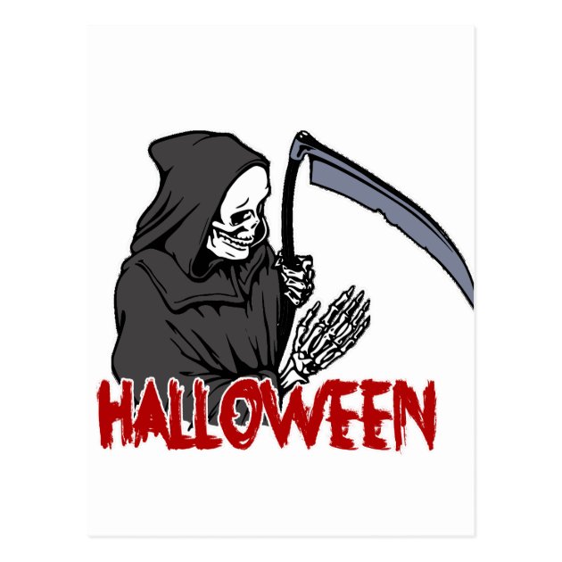 Death - Halloween Postcard
