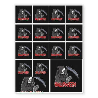 Death - Halloween Temporary Tattoos